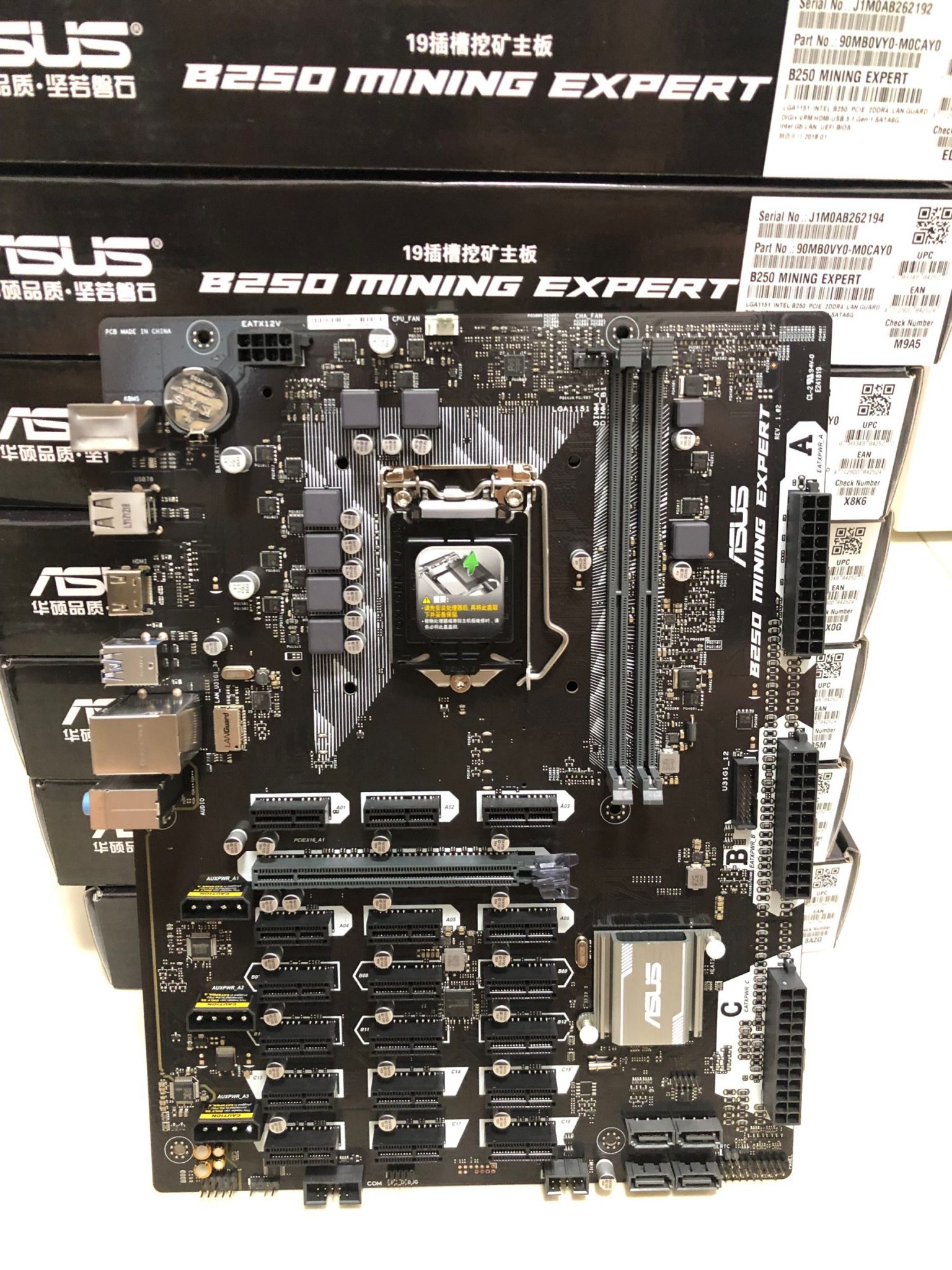 Asus b250 mining expert подключение